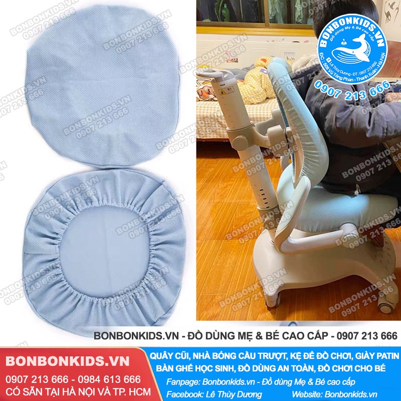 Vỏ bọc Ghế học sinh chống gù chống cận loại xịn 3D thoáng mát - Bọc lót cho ghế chống gù 1 tựa lưng