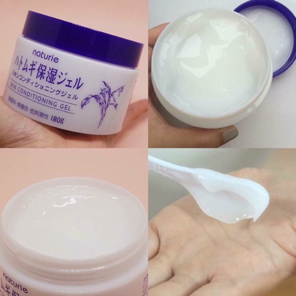 Gel Naturie dưỡng ẩm sáng da chiết xuất ý dĩ Hatomugi Skin Conditioning 180g Nhật Bản | BigBuy360 - bigbuy360.vn