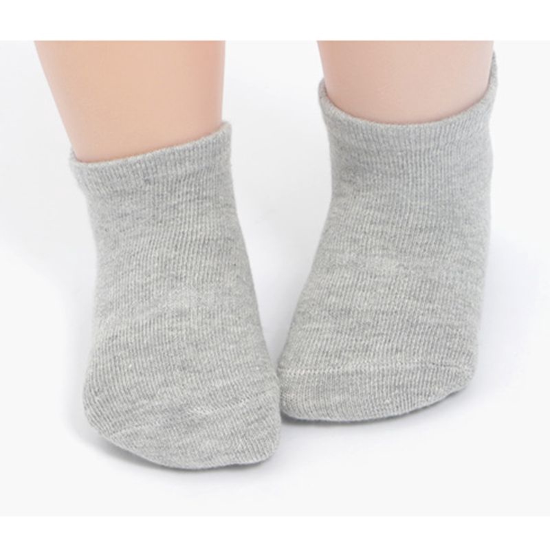 Set 12 Đôi Vớ Cotton Chống Trượt Cho Bé