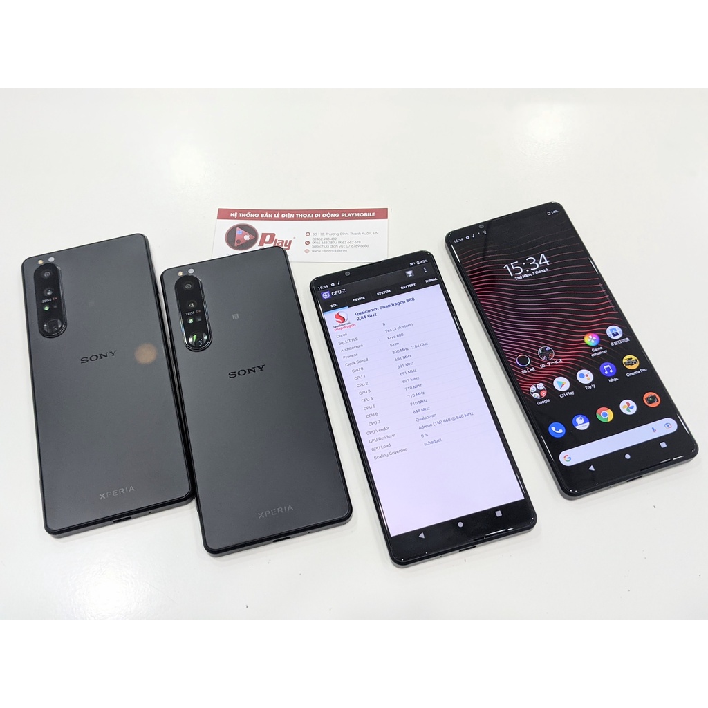 Điện thoại Sony Xperia 1 Mark iii Quốc tế 2 sim 12/256GB Màn 4K 120hz cực đỉnh tại Playmobile