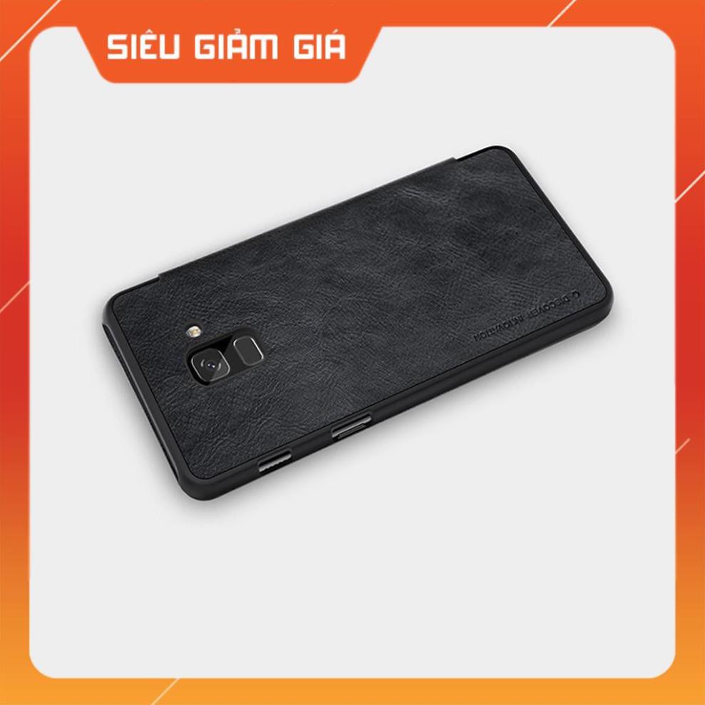 Bao da Samsung Galaxy A6 2018 chính hãng Nillkin Qin có ngăn đựng thẻ mặt da tinh xảo