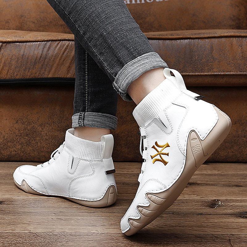 Giày bốt da thời trang tùy chọn màu sắc dành cho nam