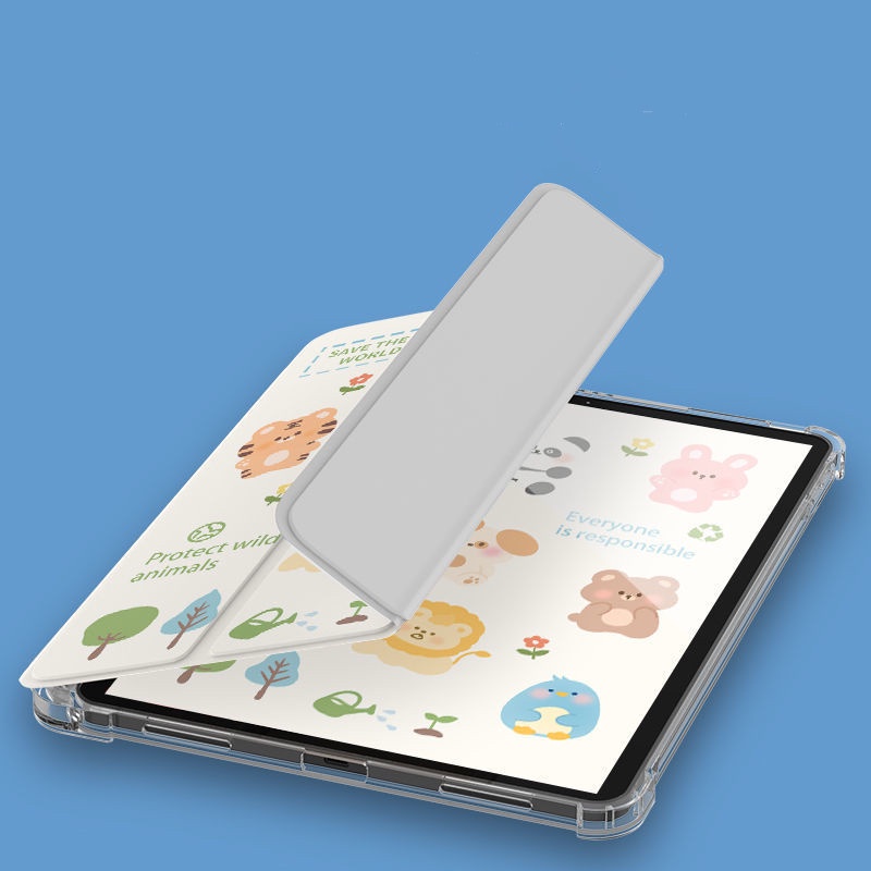 Ốp máy tính bảng có ngăn đựng bút tùy chọn thích hợp cho iPad 10.2" Gen7/8/9 Pro11" Pro12.9" 2020/21 Air4 Air5 10.9"