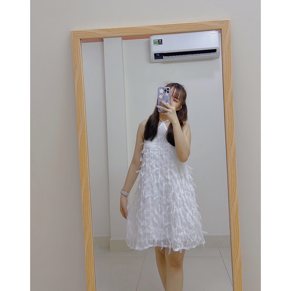 Đầm Midi Dáng Xòe Nữ Cổ Yếm Cami Clothing, Váy Nữ Đi Du Lịch Đi Biển- Lapi VN