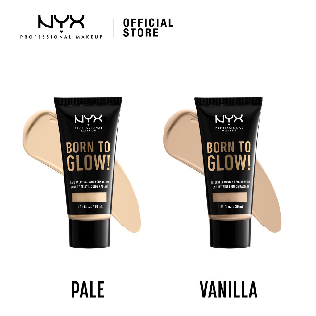 NYX - Kem nền căng bóng Born To Glow Naturally Radiant Foundation 30ml