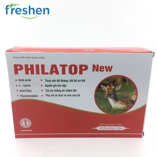 Philatop New Đại Uy ống nhựa, dùng cho trẻ biếng ăn chậm lớn (hộp 20 ống)