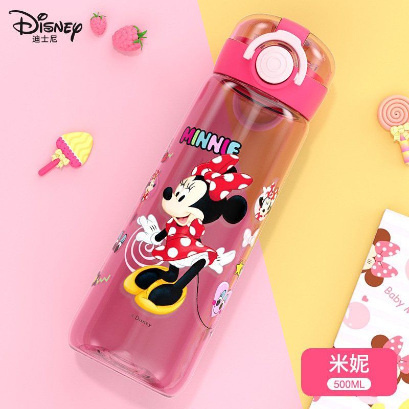 BÌNH NƯỚC HÌNH SIÊU NHÂN NHỆN,CÔNG CHÚA ELSA 450ML CÓ ỐNG HÚT CHO BÉ