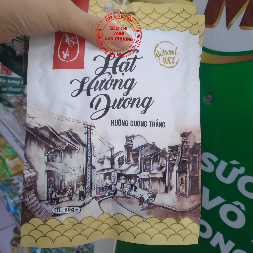 Hướng dương mĩ vị - hướng dương trắng, vị dừa, vị táo đỏ 80g- hàng nhập khẩu chính hãng