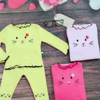 Bộ cotton len mèo 10 vay 10 meoppp