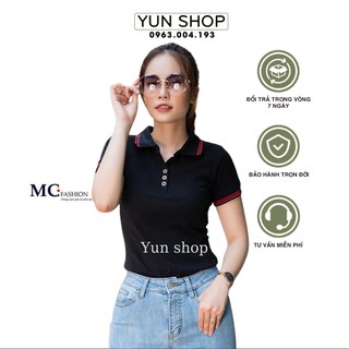 Áo thun đen, áo phông nữ tôn dáng - MC Fashion AP169 màu đen