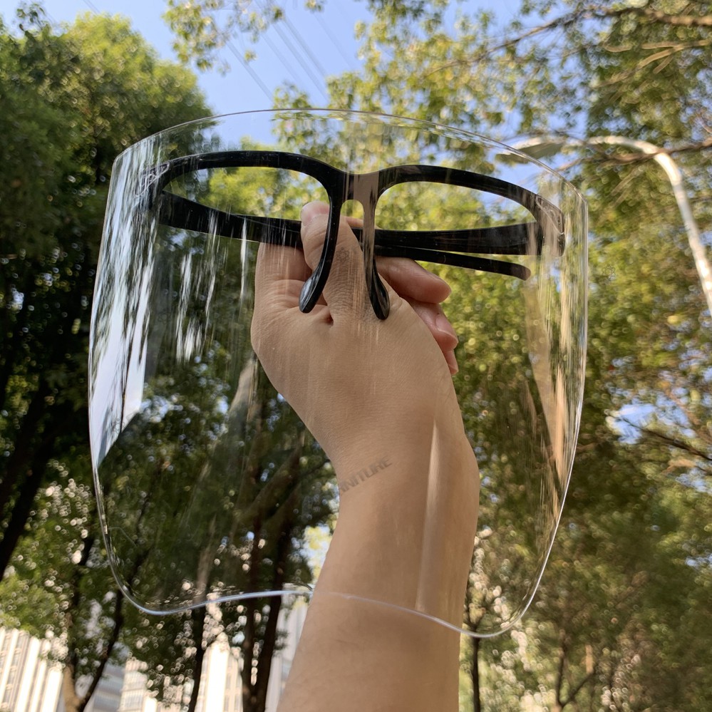 Kính bảo hộ Tấm Chắn Bảo Vệ Mặt Hai Lớp Trong Suốt Chống Sương Mù Thời Trang Cho Nam | BigBuy360 - bigbuy360.vn