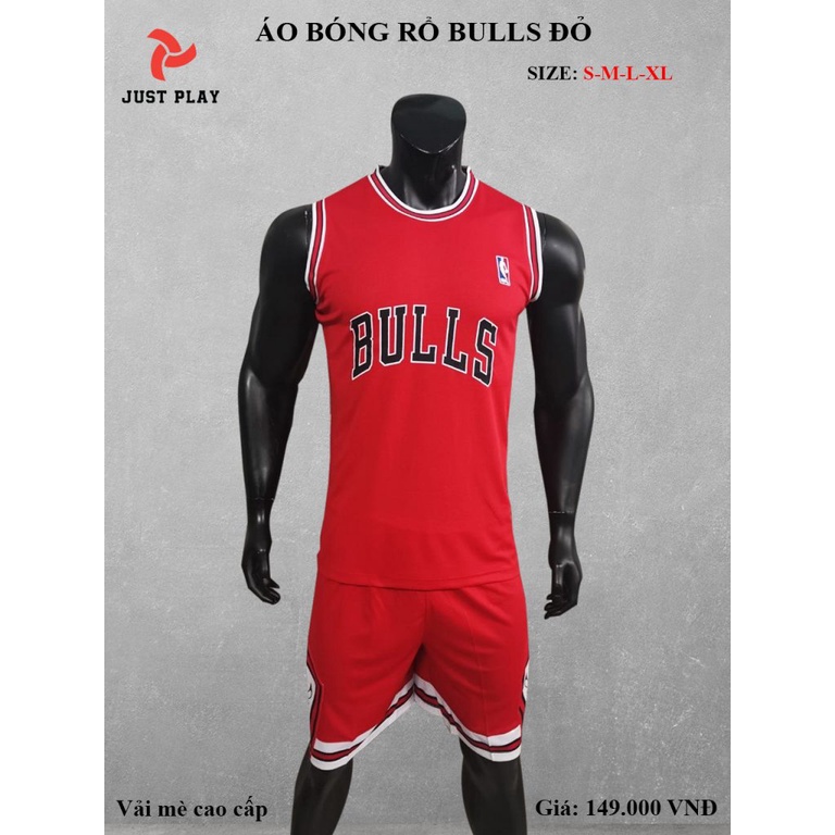 Quần Áo Bóng Rổ Just Play Chicago Bulls, Camo - Vải Mè Cao Cấp Thoáng Khí