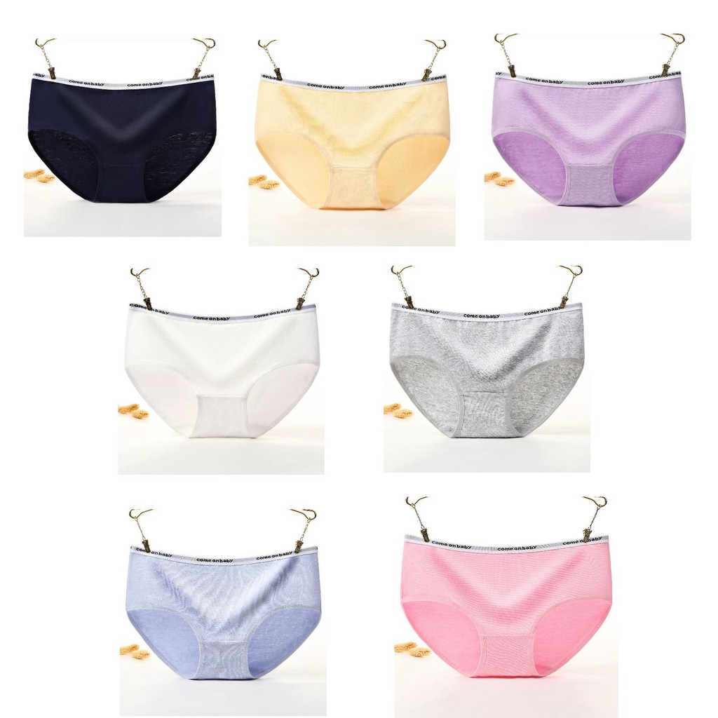 Quần Lót Nữ Cotton kháng khuẩn thoáng mát màu sắc nhẹ nhàng viền in chữ mã 8186 | BigBuy360 - bigbuy360.vn