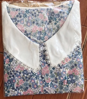 Sơ Mi Hoa Cổ Sen Cộc Tay CR200512