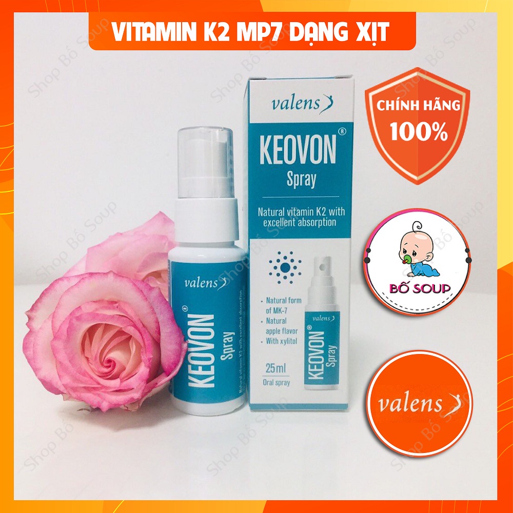 VITAMIN K2 MK7 KEOVON  Dạng Xịt Nhập Khẩu Chính Hãng Shop Bố Soup
