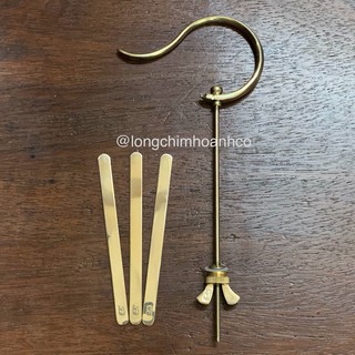 Bộ Móc Nẹp Trơn Đồng Bạch Khuyên & Đất