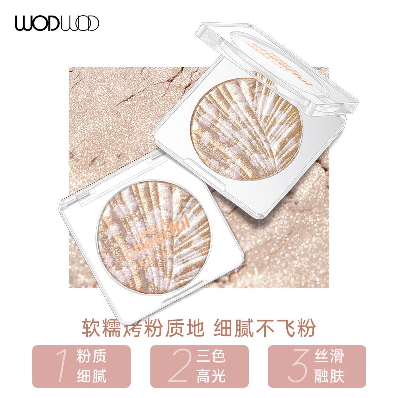 Phấn Highlight Làm Sáng Da Tự Nhiên Ba Chiều Thương Hiệu Wodwod