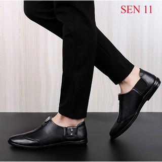 (SEN 11 ) GIẦY DA BÒ THỦ CÔNG 100%..bảo hành 12 tháng