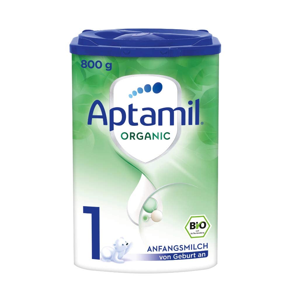 Sữa Aptamil Organic Đức, Phát Triển Toàn diện cho bé, Hộp 800g, Số 1, 2, Pre