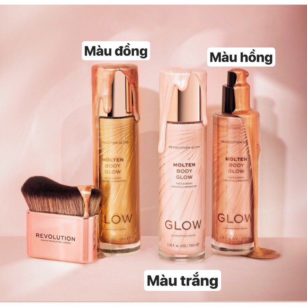 Nhũ gel bắt sáng Revolution Glow Molten Body Glow Liquid