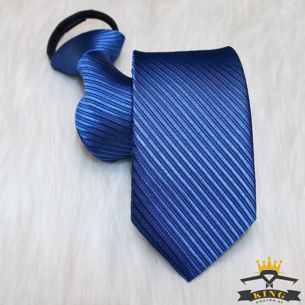 Cà vạt nam công sở và chú rể thắt sẵn KING bản nhỏ 6cm, caravat hàn quốc cao cấp giá rẻ C021