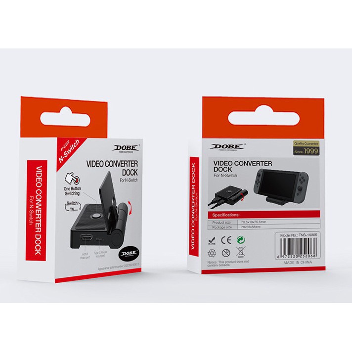 Dock mini chuyển đổi HDMI cho Nintendo Switch / Điện thoại Smartphones - Dobe TNS-19305