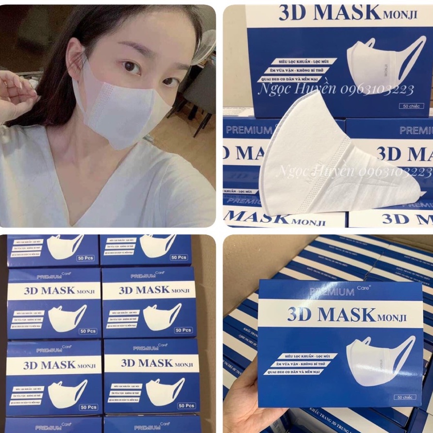 [Sỉ Rẻ Nhất] Khẩu Trang 3D Mask Monji,Masuji,Xuân Lai,Uni, Duy Khánh,KF94, N95,5D Chính Hãng Công Nghệ Nhật Bản(hộp 50c) | BigBuy360 - bigbuy360.vn