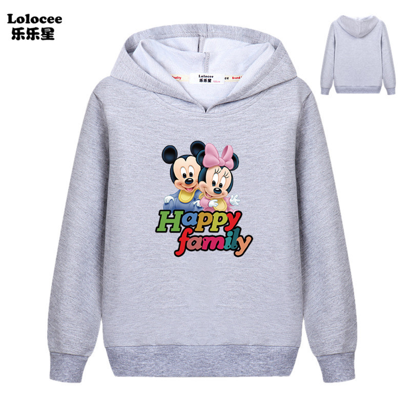 Áo Hoodies Có Nón Dài Tay In Hình Chuột Mickey Cho Nữ