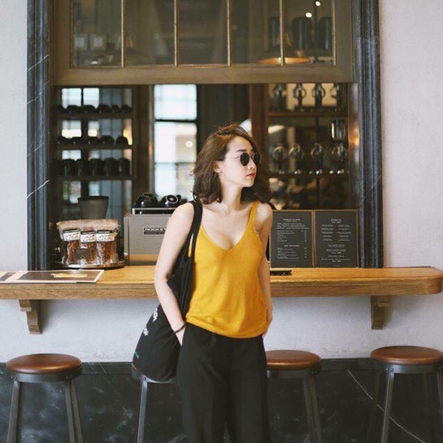 Áo 2 dây len Thái Lan