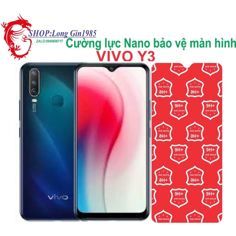Vivo Y3 Cường lực Nano chống va đập chống trầy xước tốt