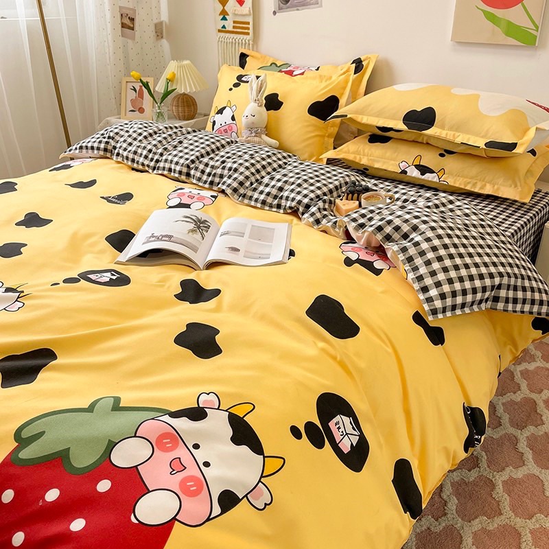 Thanh lý bộ chăn ga cotton poly 4 món