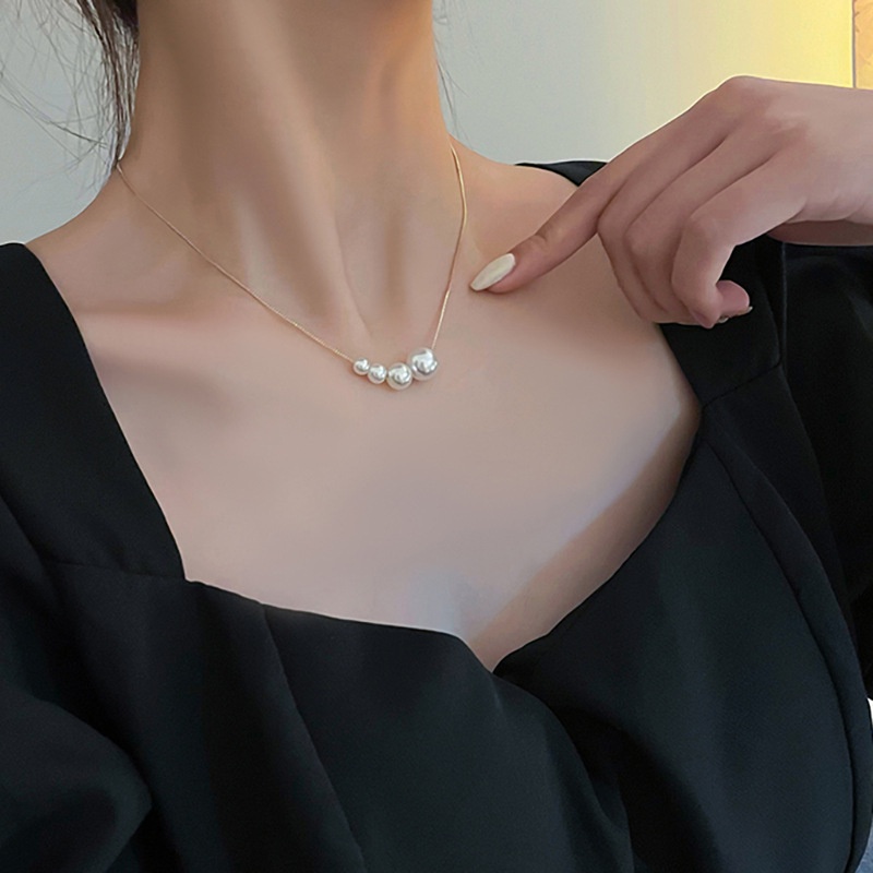 Vòng cổ ngọc trai phong cách thời trang Hàn Quốc