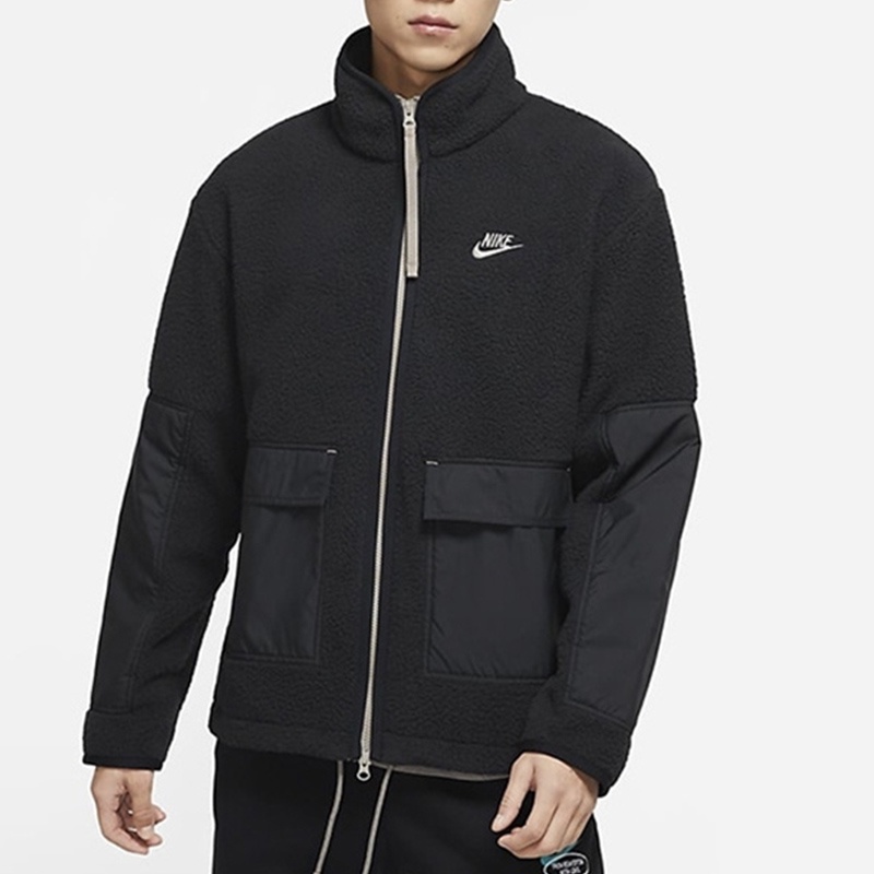 Áo Khoác Thể Thao Nike DD5022-010 Chắn Gió Cổ Đứng Giữ Ấm Tốt Thời Trang Cho Nam