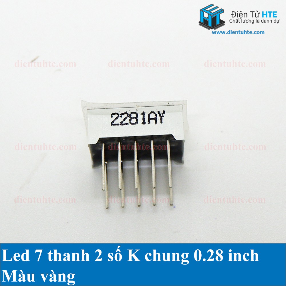 Led 7 thanh 2 số K chung 0.28 inch [HTE Quy Nhơn CN2]