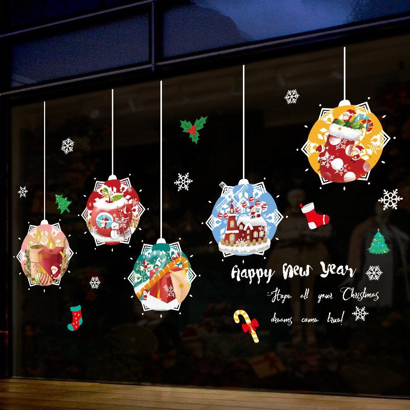 Decal dán kính GIÁNG SINH - NOEL - MERRY CHRISTMAS 02 | BigBuy360 - bigbuy360.vn