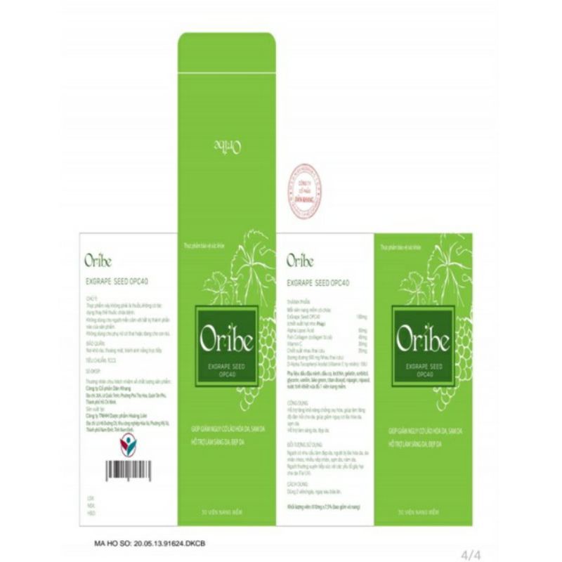 VIÊN UỐNG SÁNG ĐẸP DA,LOẠI BỎ SẠM NÁM ORIBE HỘP 30 VIÊN,HÀNG CHÍNH HÃNG