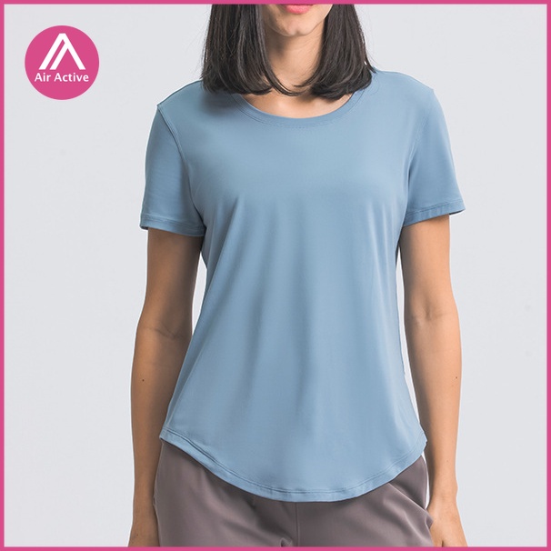 Áo thun thể thao yoga AIRACTIVE LEISURE tay ngắn nhanh khô thường ngày
