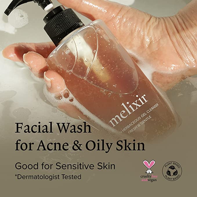 Sữa rửa mặt MELIXIR VEGAN HERBACEOUS GEL CLEANSER