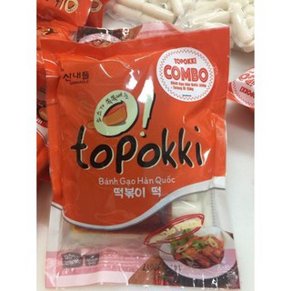 Combo bánh gạo Hàn Quốc kèm sốt cay sẵn 500gr