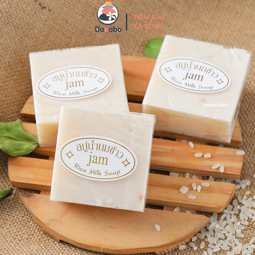 COMBO 6 CỤC XÀ PHÒNG CÁM GẠO JAM VÀ 6 CỤC XÀ PHÒNG CAM NGHỆ GALONG THÁI LAN CHÍNH HÃNG - COMBO GỈAM MỤN TRẮNG DA HIỆU