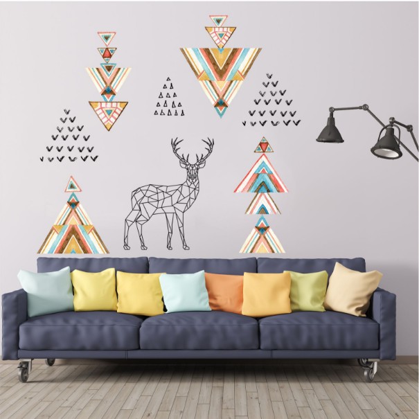 Decal trang trí tường Biểu Tượng Nai Băc Âu