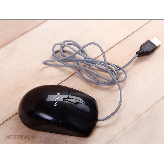 Chuột MITSUMI Mini Sứ Có Dây Chính Hãng, Chuột Máy Tính Cổng USB Cao Cấp Bảo Hành 12 Tháng