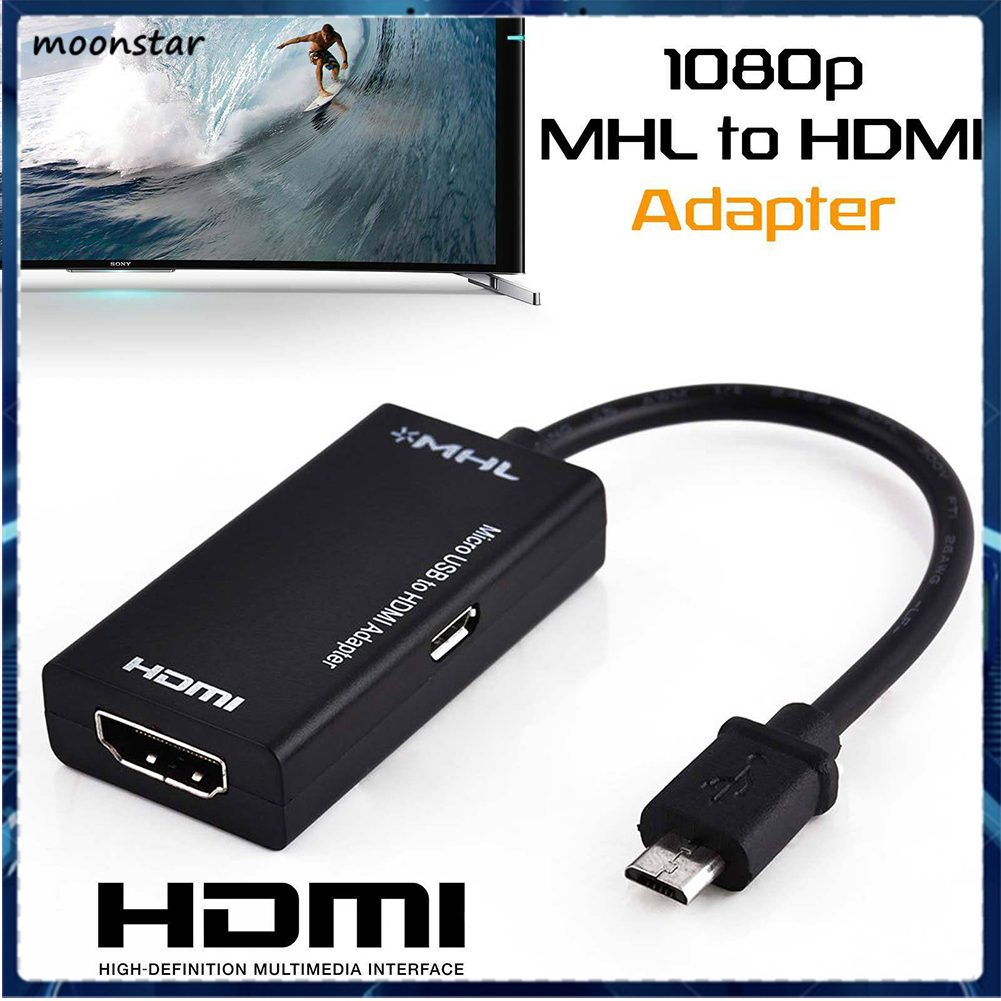 Bộ Chuyển Đổi Ms S2 Mhl Micro Usb Sang Hd 1080p Hdmi-Compatible Cho Android Samsung Huawei