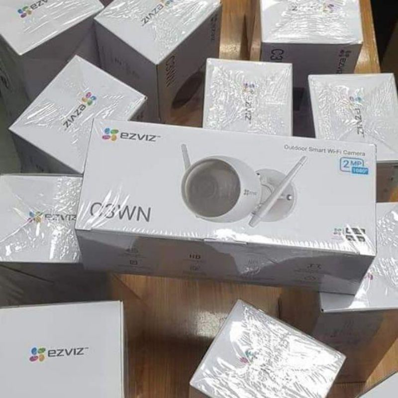 Camera WiFi EZVIZ C3WN 2MP vỏ sắt, gắn cố định, góc quan sát rộng, Hàng chính hãng