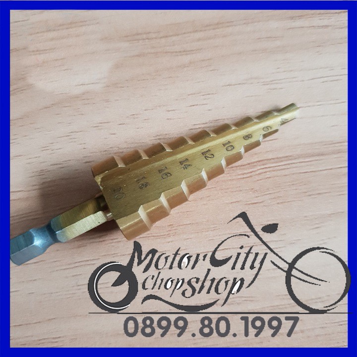 Mũi khoan bước tháp tầng 4-20mm (khoan sắt,nhựa,gỗ,mika...)