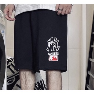 MLB Quần Short Thể Thao Vải Cotton Lưng Thun Thời Trang Đường Phố Cho Nam Và Nữ