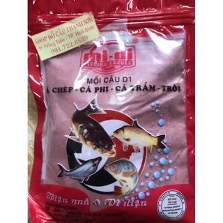 Mồi câu D1 cá chép - rô phi - cá trôi - cá trắm