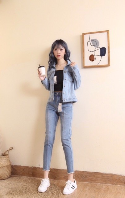 áo khoát jeans nử