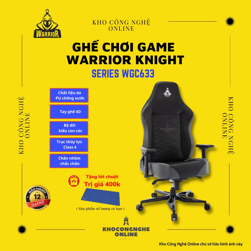 Ghế chơi game Warrior Knight Series WGC633