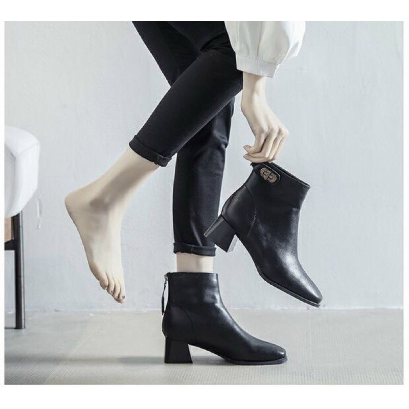 👠👢Boots lửng khoá Savatore - Hàng ORDER QUẢNG CHÂU CAO CẤP.